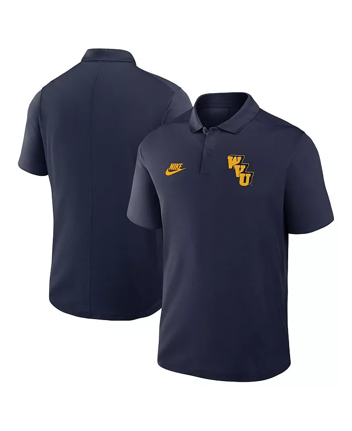

Мужская футболка-поло с логотипом Primetime Victory Legacy Vault Navy West Virginia Mountaineers Nike