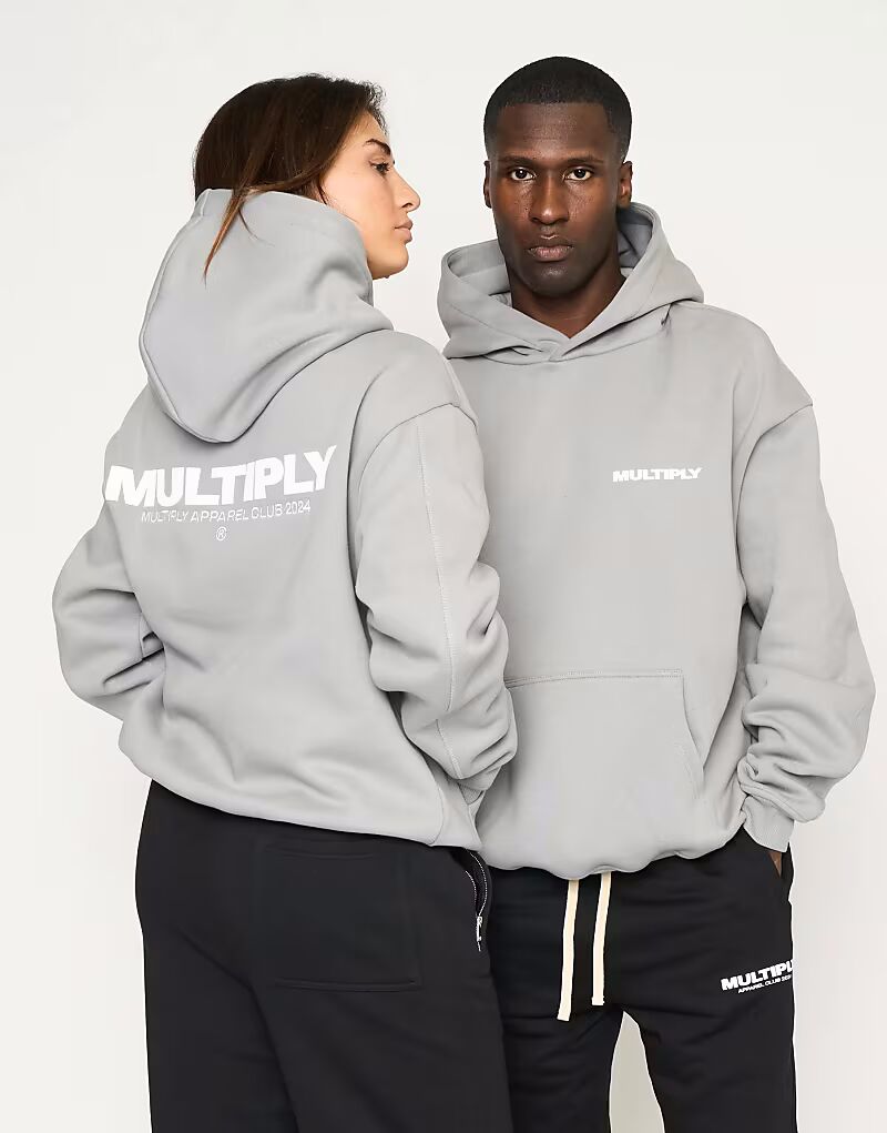 

Multiply Apparel - Multiply - Толстовка свободного кроя в цвете Ultimate Grey