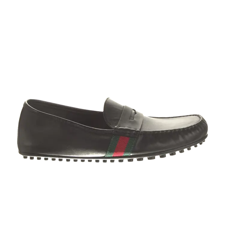 

Кроссовки Gucci Loafer, цвет Black Green Red