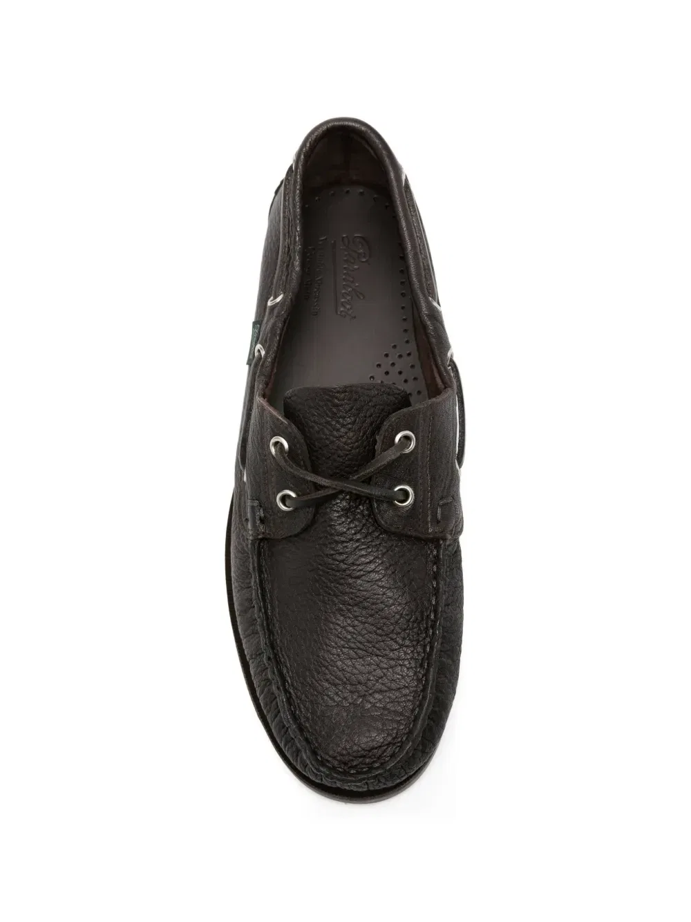 Лоферы из зернистой кожи Paraboot, коричневый — фото 4