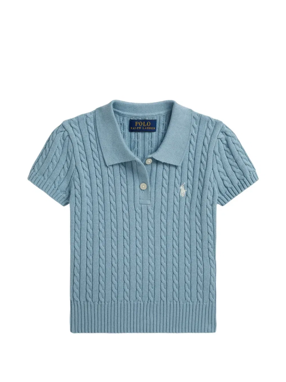 Рубашка поло фактурной вязки Polo Ralph Lauren Kids, синий