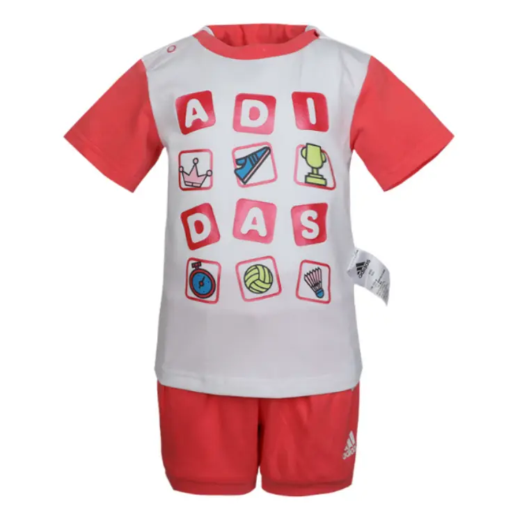 

Adidas Белая повседневная спортивная одежда для младенцев и малышей