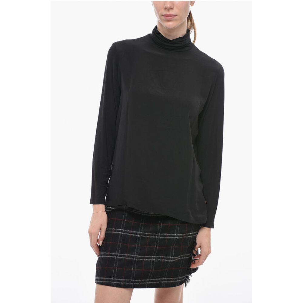 

Водолазка из вискозы и шелка Woolrich, Black