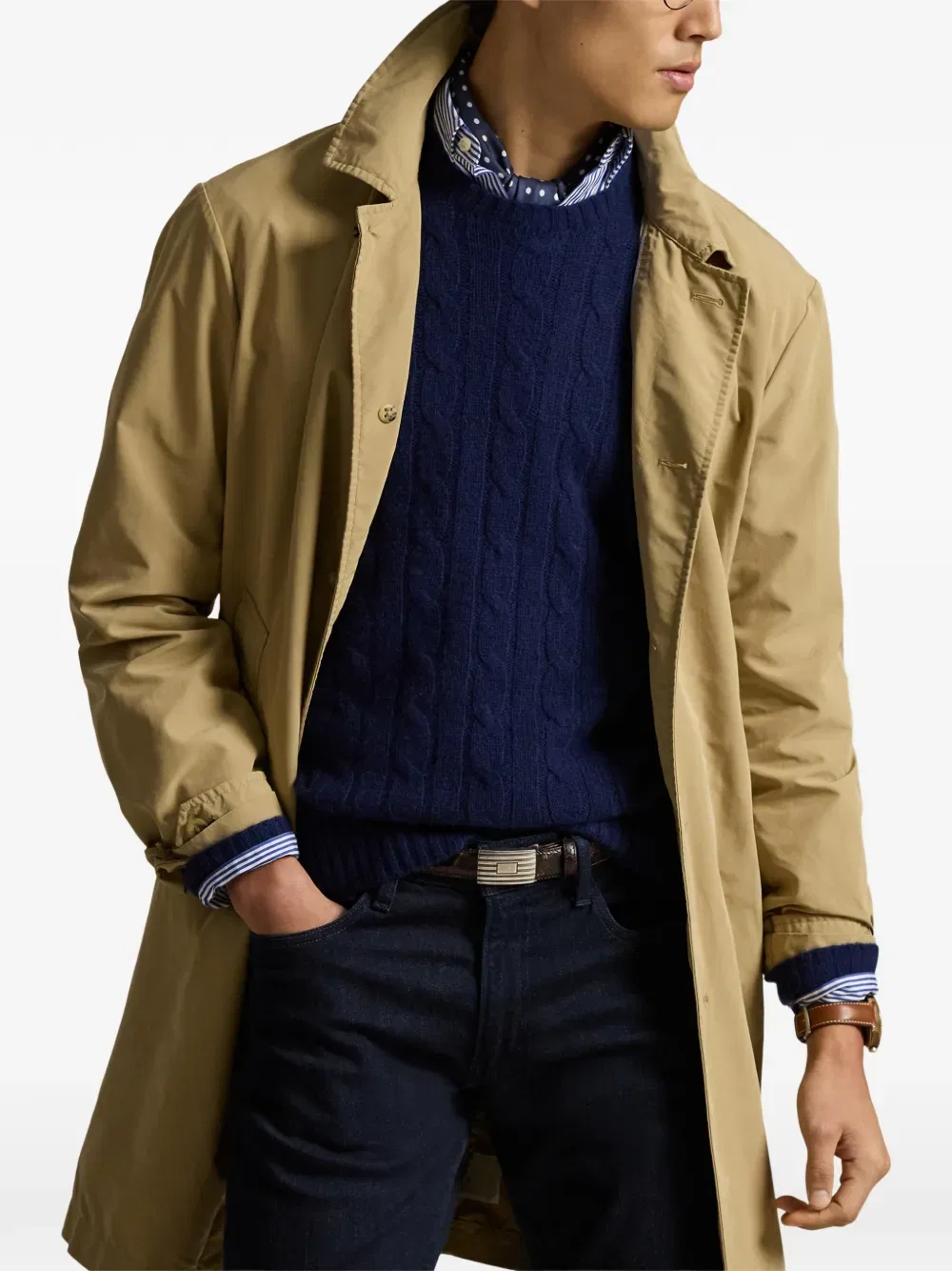 Пальто Пирсон на пуговицах Polo Ralph Lauren, нейтральный — фото 4