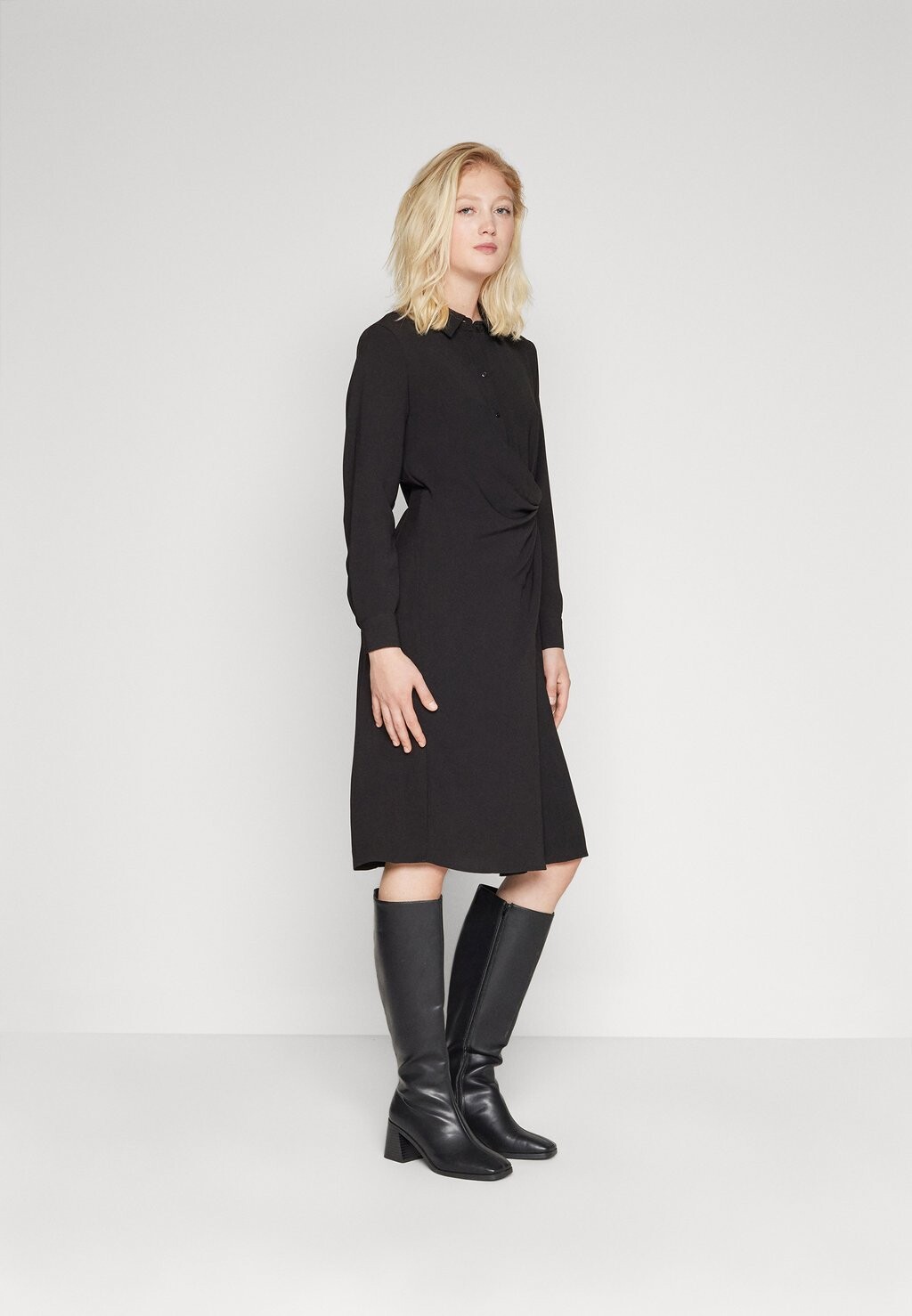 

Классическая рубашка JDY JDYRIZZ WRAP SHIRT DRESS, черный