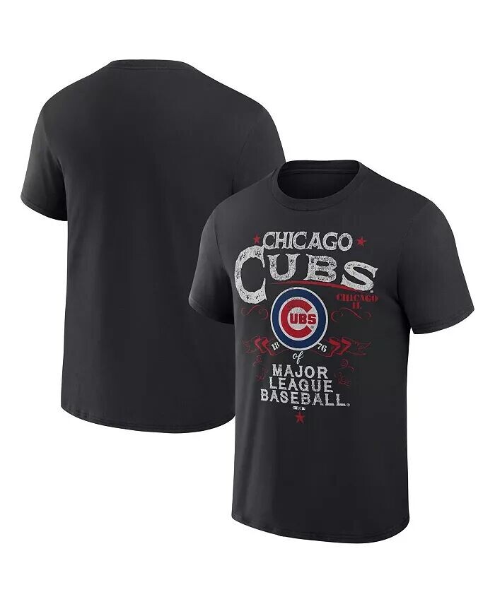 

Мужская футболка Darius Rucker Collection by Black Chicago Cubs Beach Splatter Fanatics
