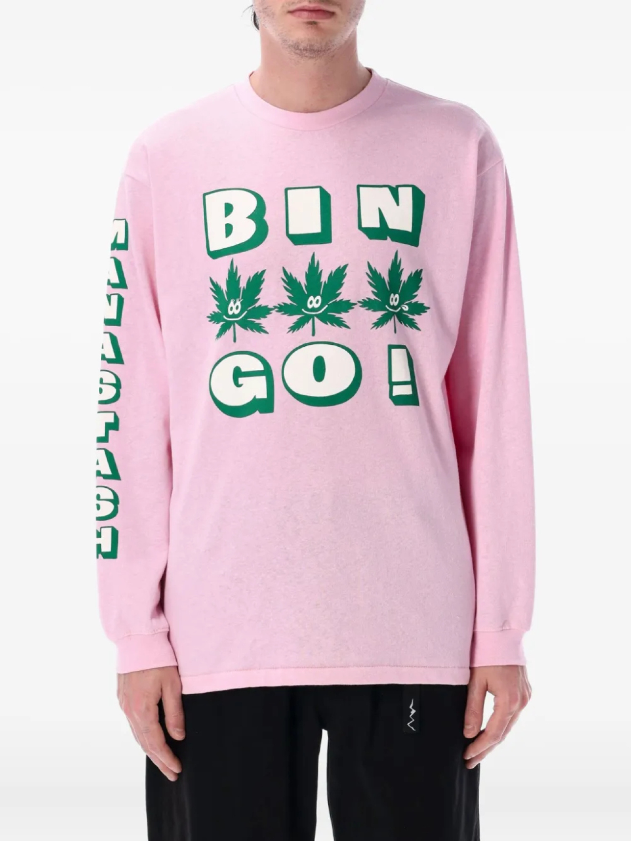 

Футболка с длинными рукавами и принтом «Бинго» MANASTASH, розовый