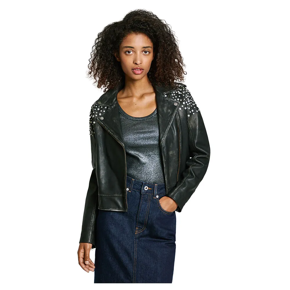 

Куртка Pepe Jeans Fantasy leather, черный