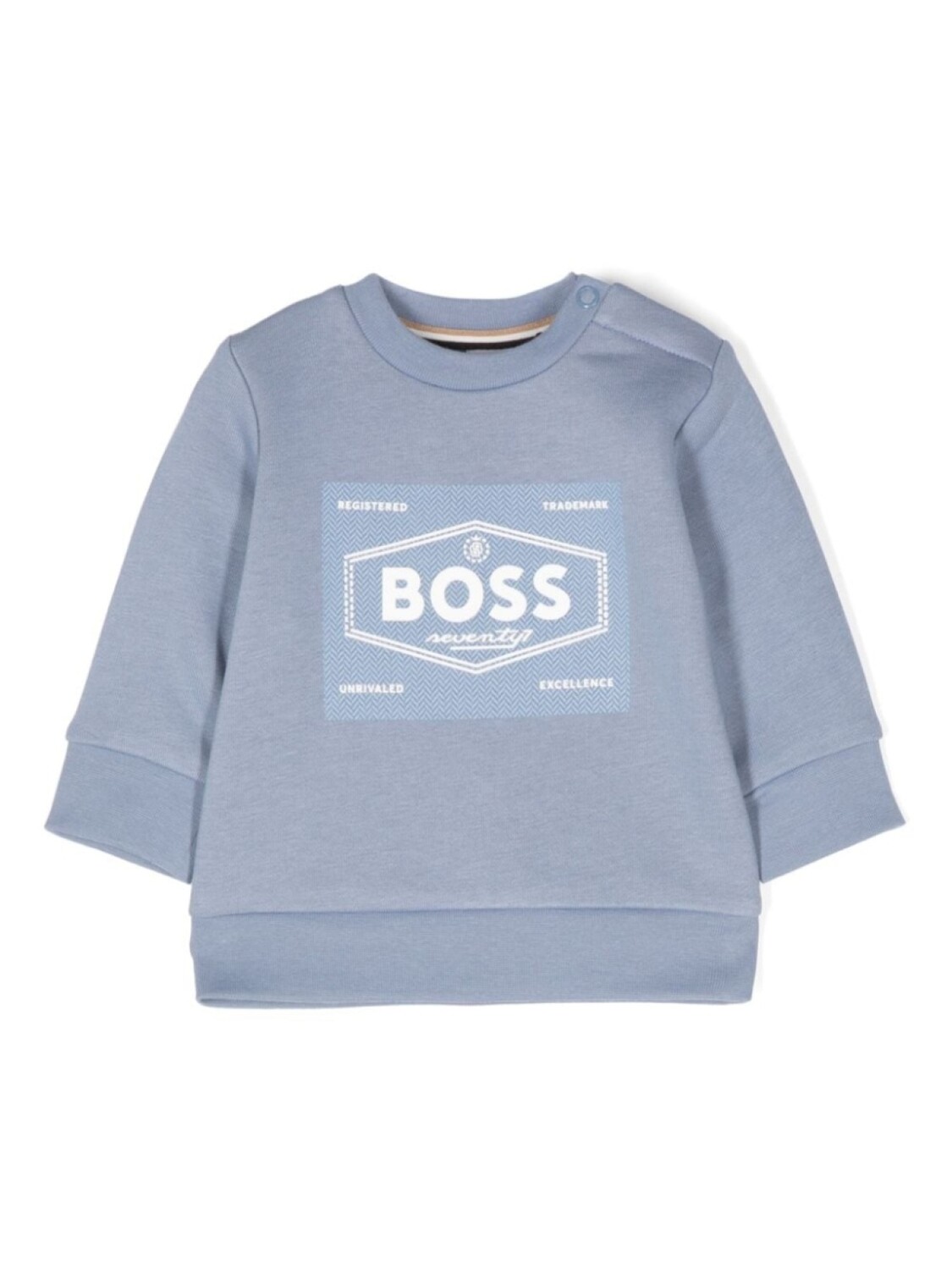 

BOSS Kidswear толстовка с логотипом, синий
