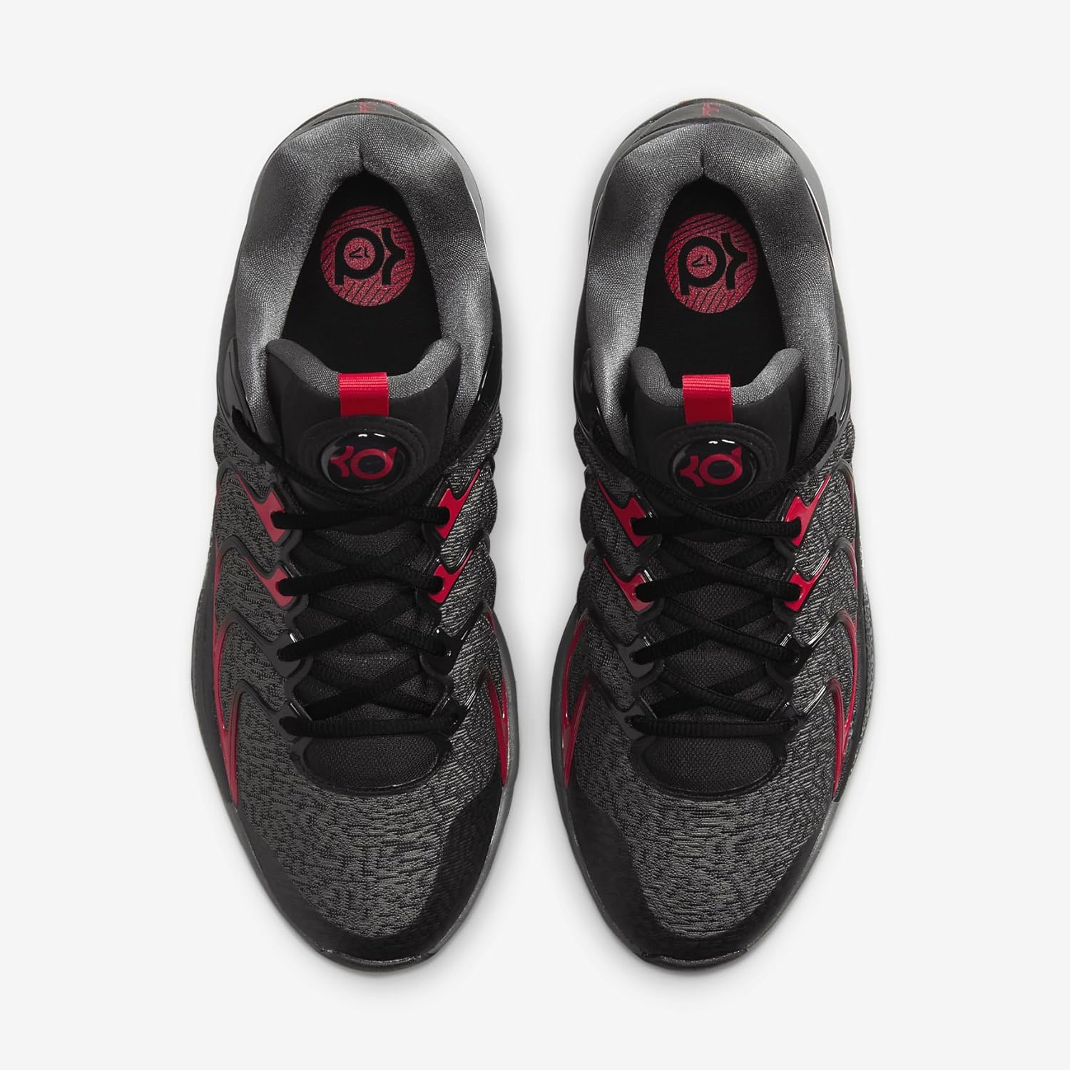 Мужские баскетбольные кроссовки Nike KD 17, белый/черный/красный/серый — фото 4