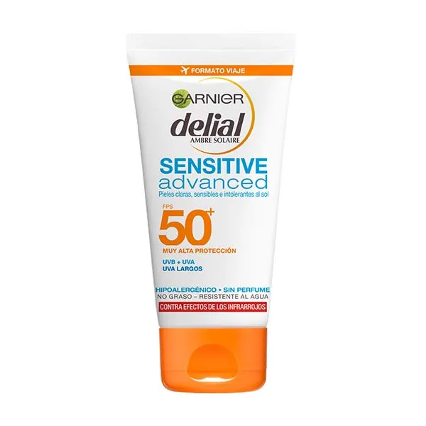 

Солнцезащитный крем туристического формата Sensitive Advanced Formato Viaje Spf50 Delial, 50 ml