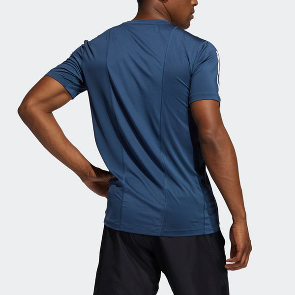 Футболка tf turf ss ftd 3s sports short sleeve navy blue Adidas, синий — фото 3