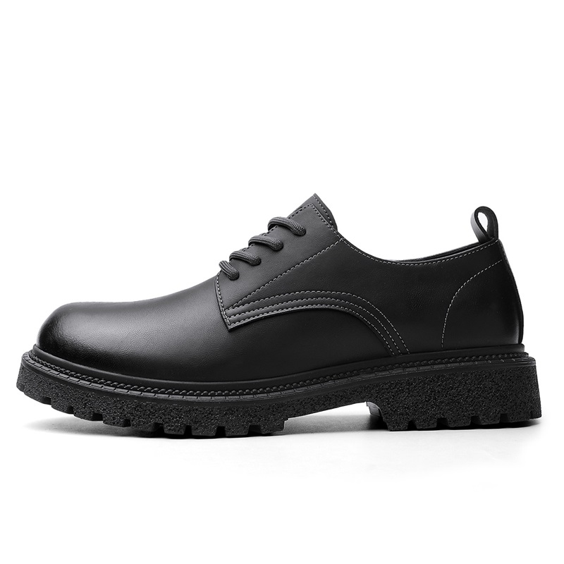 

Мужская повседневная обувь с низким верхом KANGLONG, Black[Leather Shoe Size: Size 40 In This Model = Athletic Shoes 41]
