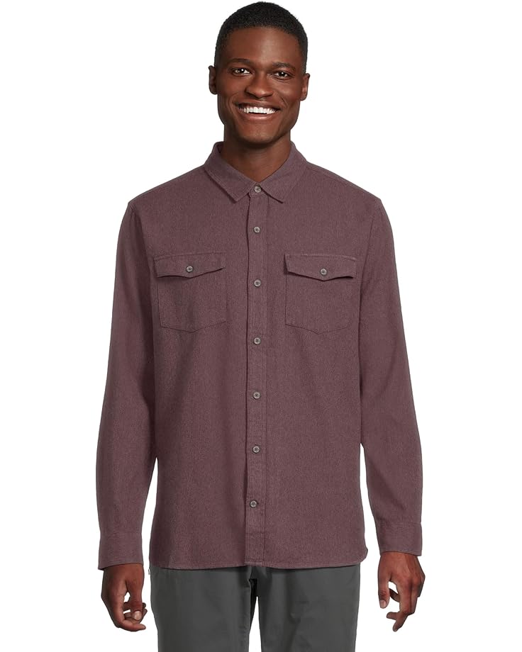 

Мужская рубашка Royal Robbins Bristol Organic Cotton Twill Long Sleeve, Black Currant