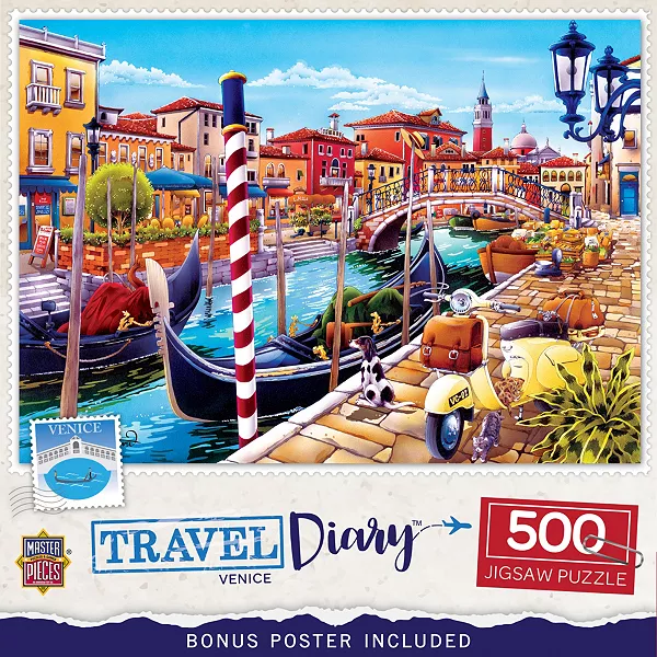 

Дневник путешествий «Шедевры» — пазл из 500 деталей «Венеция» для взрослых Masterpieces Puzzles, multicolor