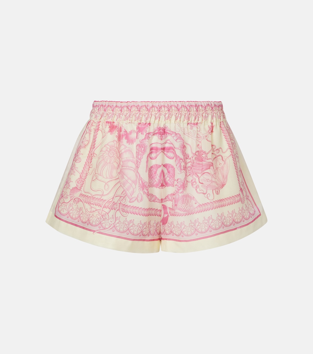 

Подводные шорты Barocco из вуали Versace, Eggshell + Dragonfruit