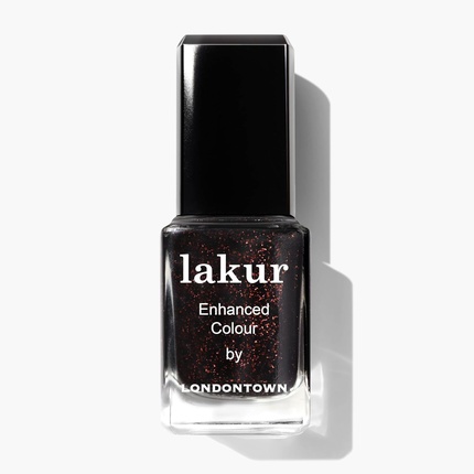 

Лак для ногтей Deep Copper Brown с блестками Around The Fireplace Londontown