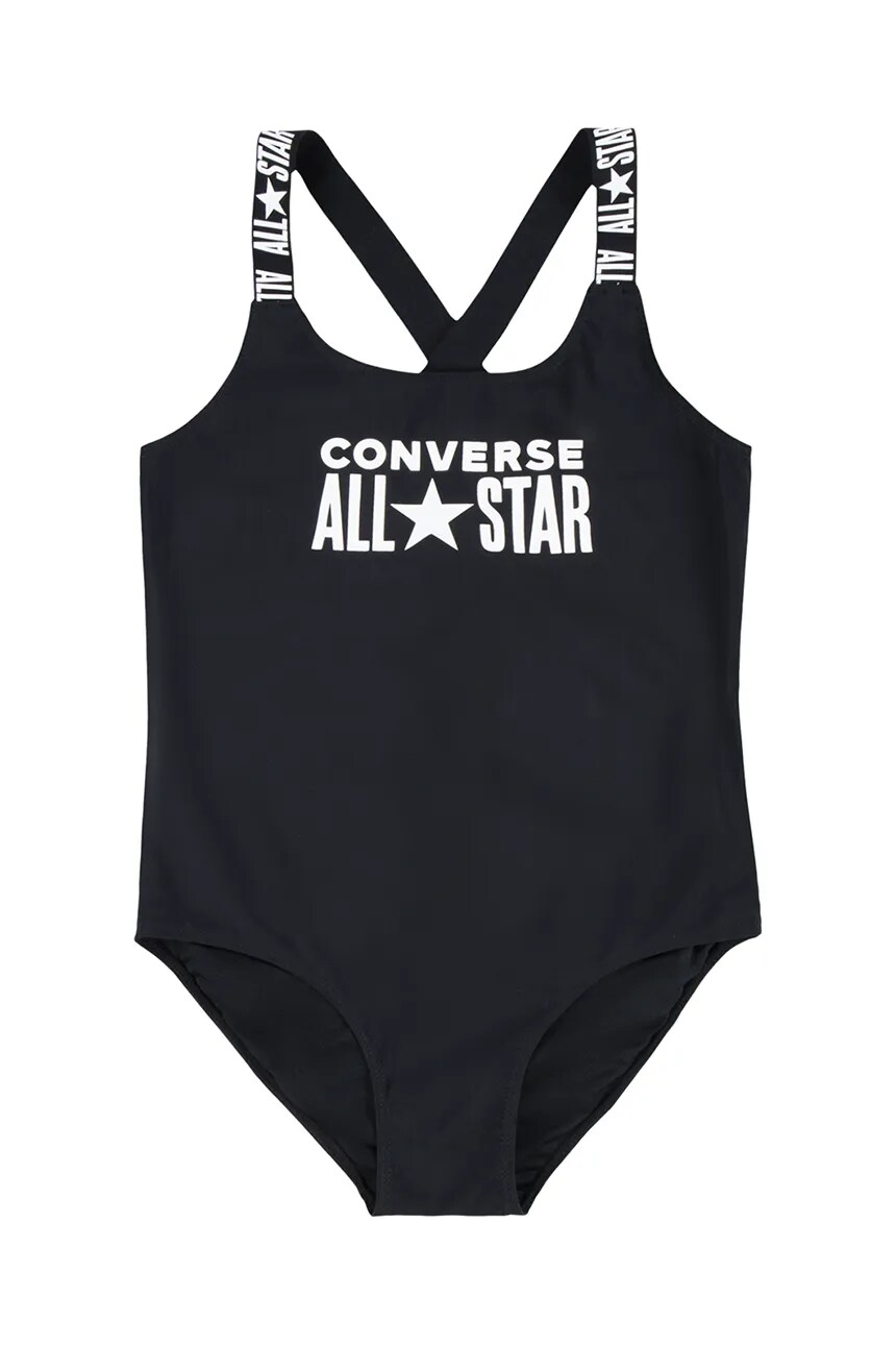 

Цельный детский купальник Converse, черный
