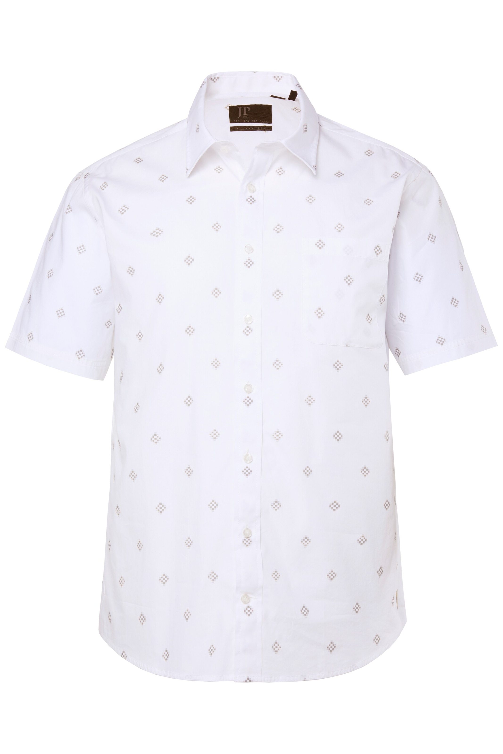 

JP1880 Рубашка на пуговицах Regular fit в белом цвете