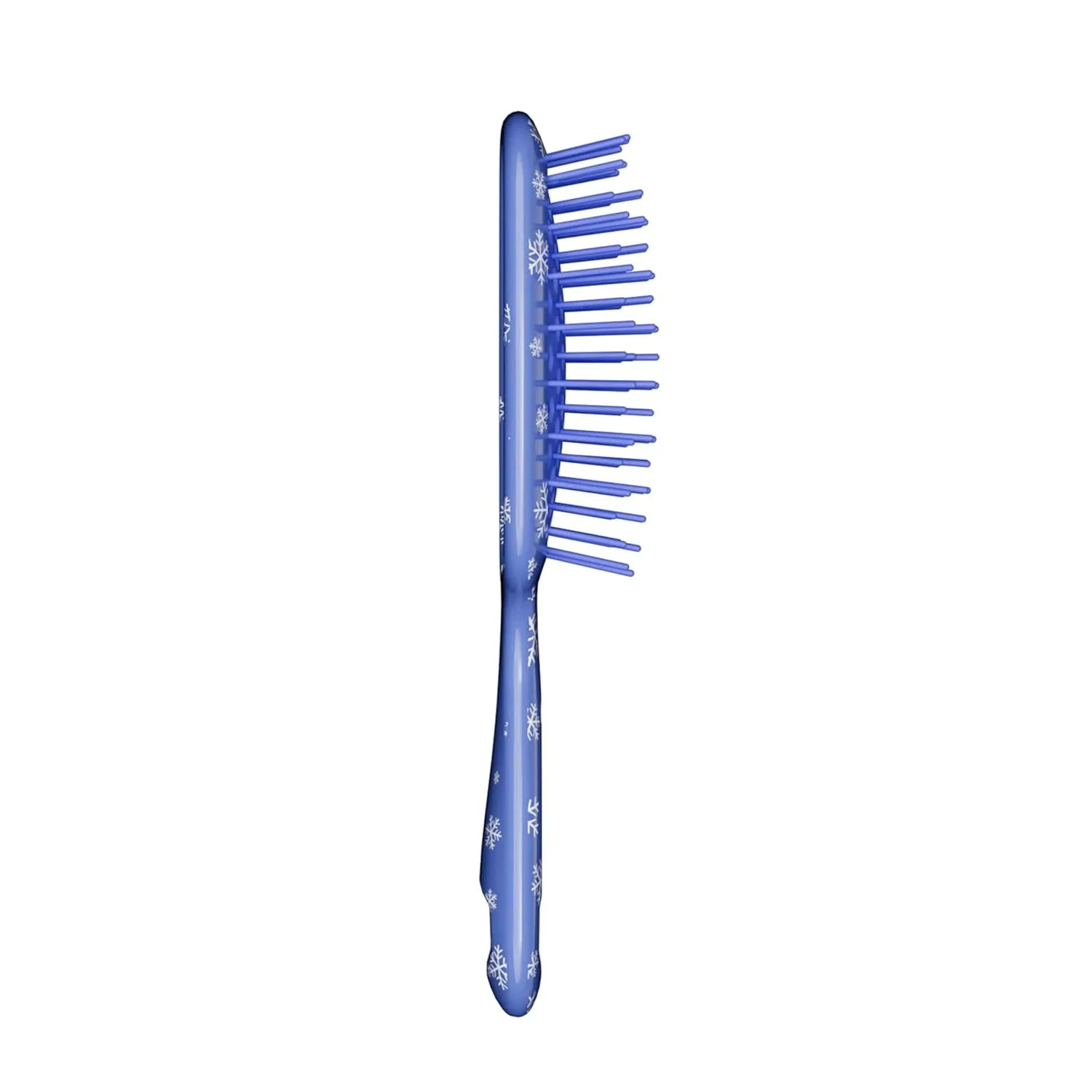 Мини-щетка для волос UNbrush Mini Holiday Hair Brush для безболезненного расчесывания всех типов влажных и сухих волос. Fhi Heat, Frosty Blue - Snowflakes — фото 2