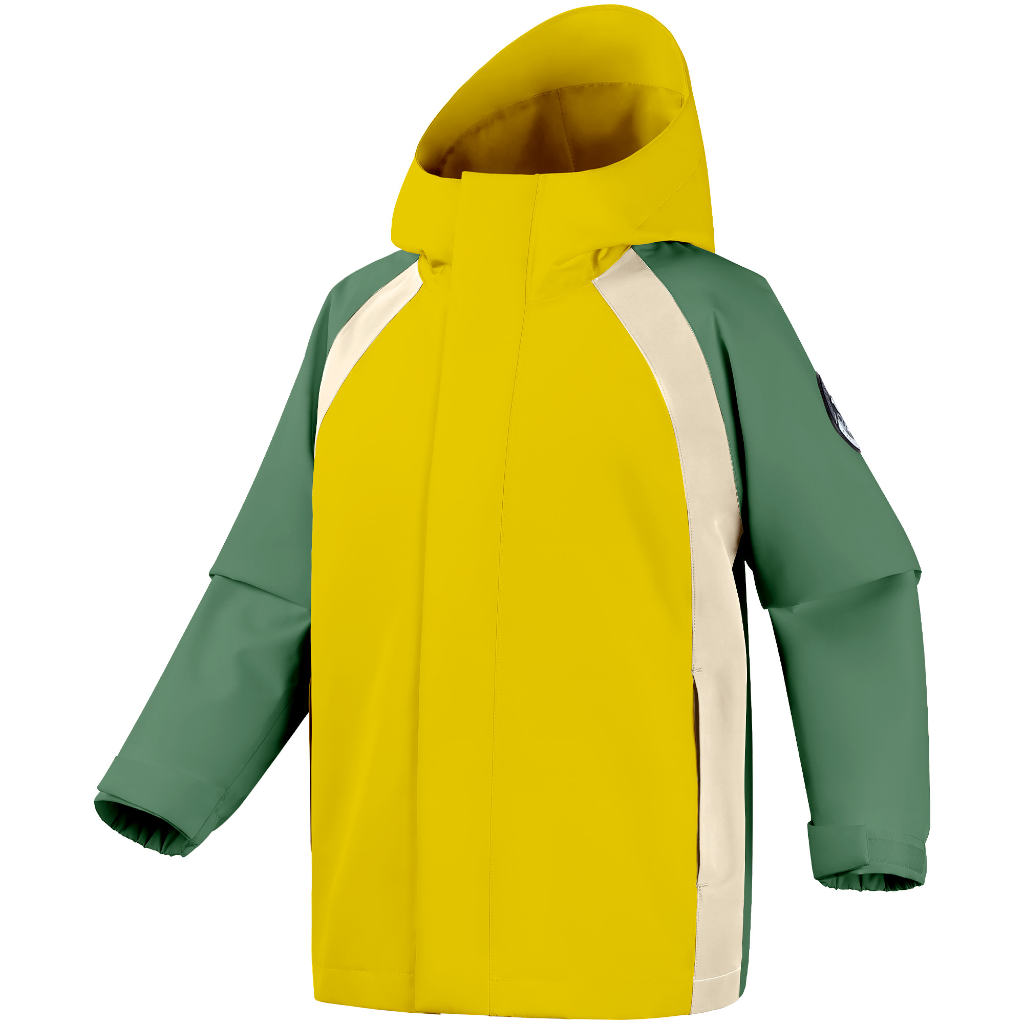 

Детская ветровка с капюшоном Moderate CAMEL, duck зеленый/mustard желтый/светло-хаки