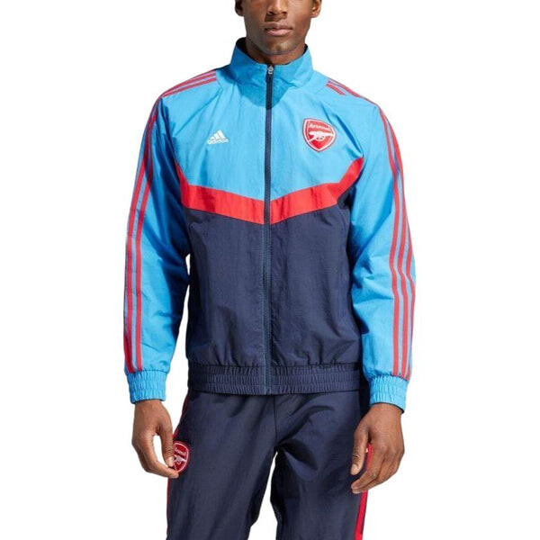 Куртка арсенал тканый трек топ азия размеры Adidas, синий — фото 3