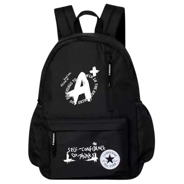 

Converse Полиэстеровый рюкзак обычный унисекс черный, A