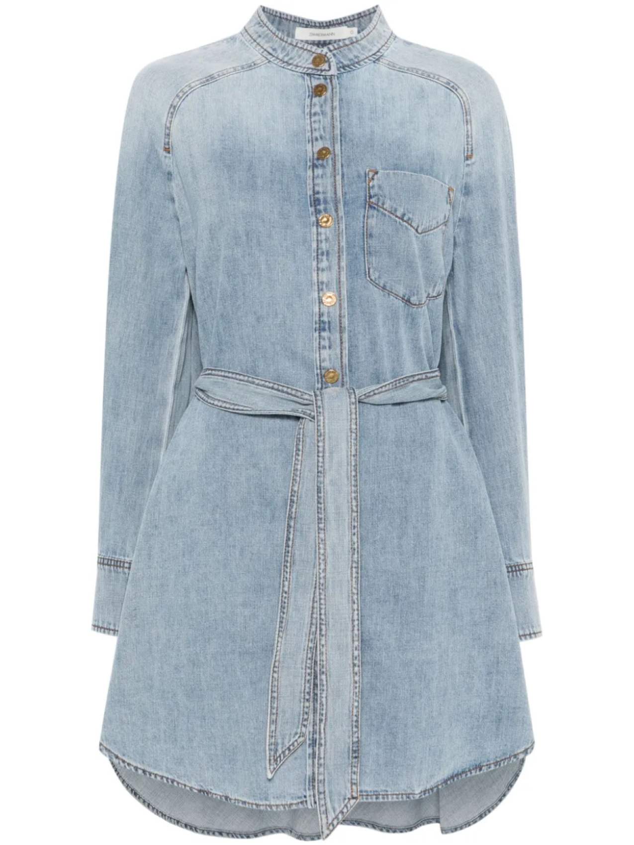 

ZIMMERMANN платье мини Scoop, синий