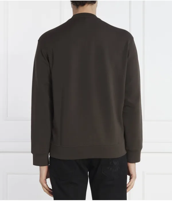 Толстовка Comfort fit Emporio Armani, коричневый — фото 4