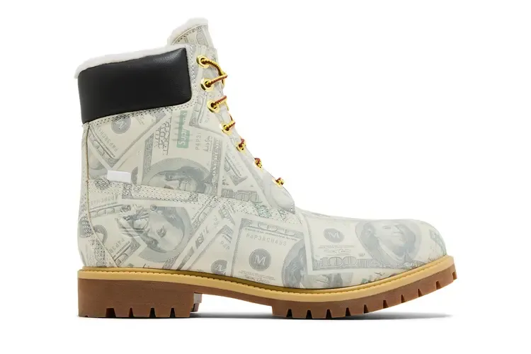 Supreme x MM6 Maison Margiela x Timberland 6 Inch Premium Waterproof Boot 'Money', кремовый