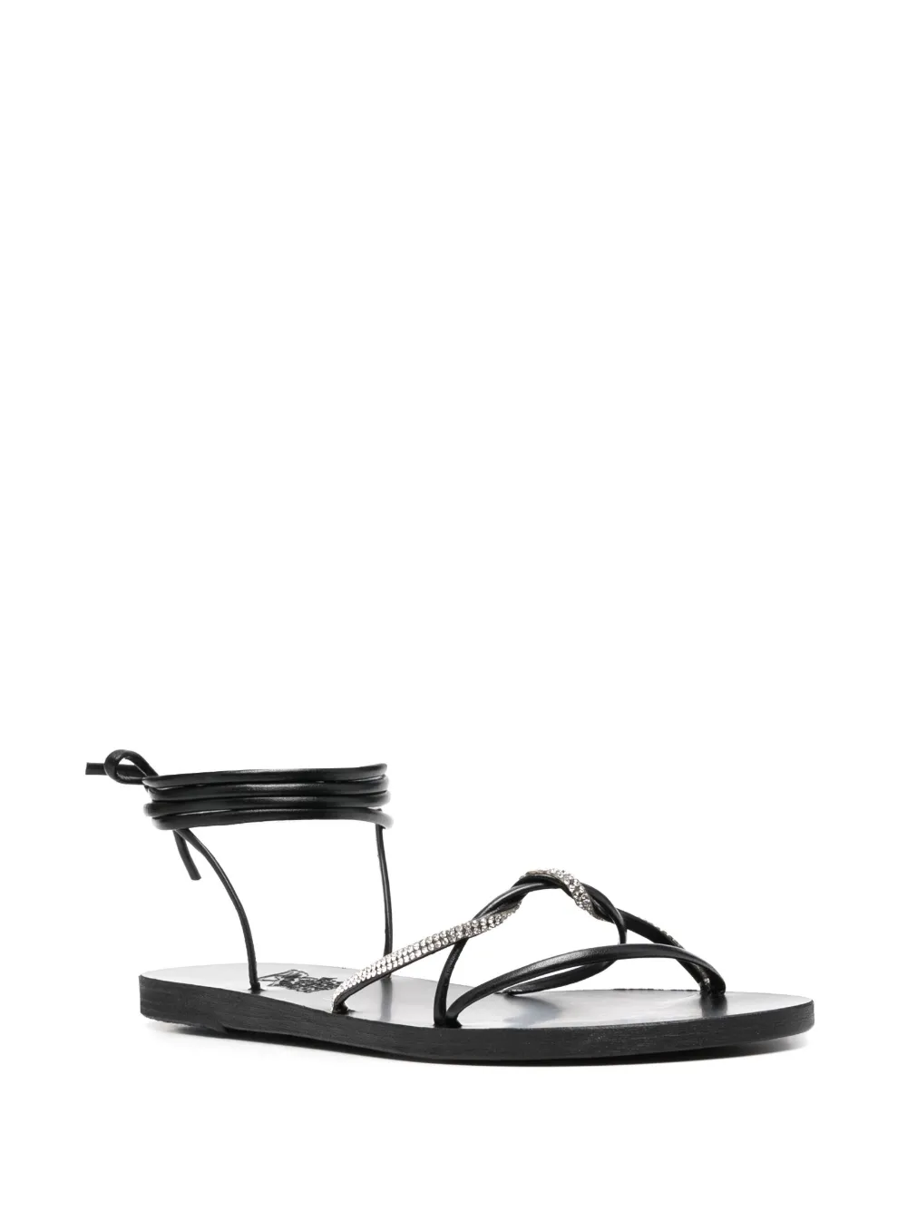 Сандалии Treli с кристаллами Ancient Greek Sandals, черный — фото 2