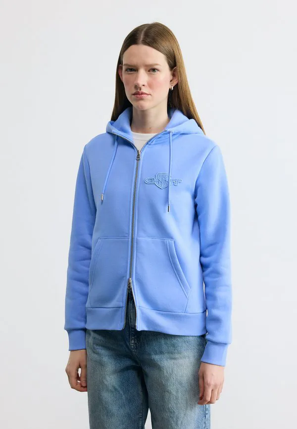 

Худи на молнии с тональным принтом Gant, Palace Blue, Синий, Худи на молнии с тональным принтом Gant, Palace Blue