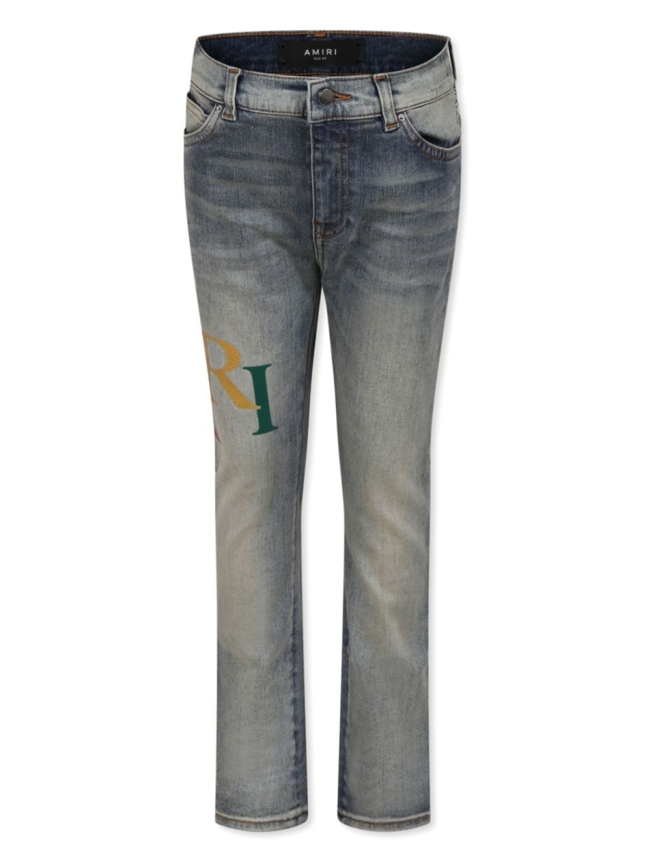 

AMIRI KIDS джинсы с логотипом, синий