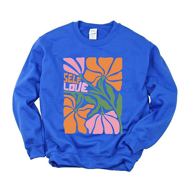 

Бохо свитшот с надписью self love Simply Sage Market, Royal