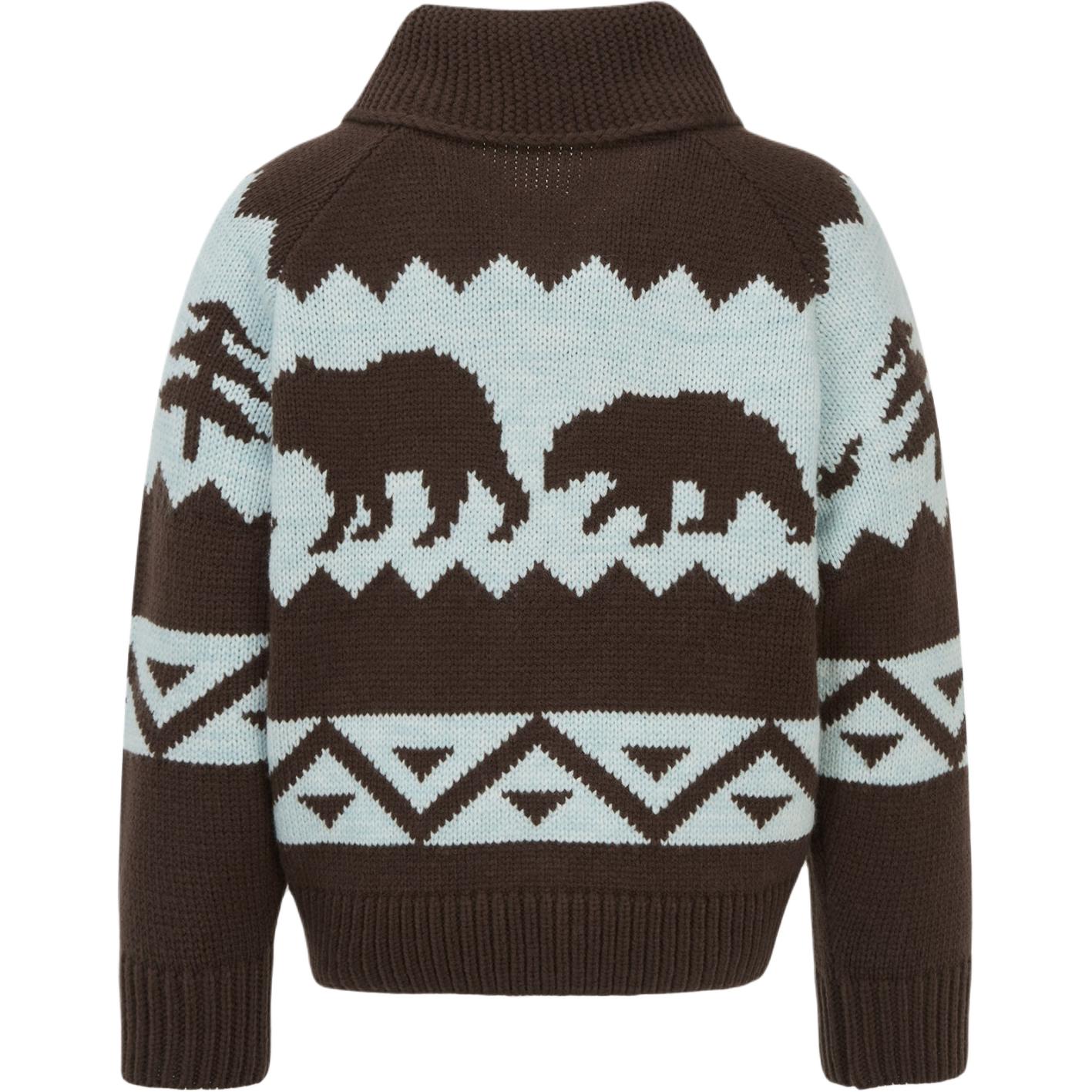 Свитер COWICHAN CARDIGAN детский THE NORTH FACE, cocoa коричневый — фото 3