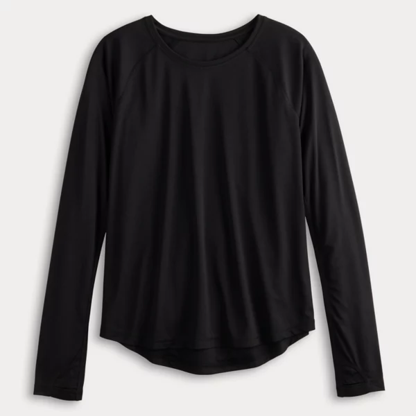 

Женская футболка с длинным рукавом Dry Tek Tek Gear, черный