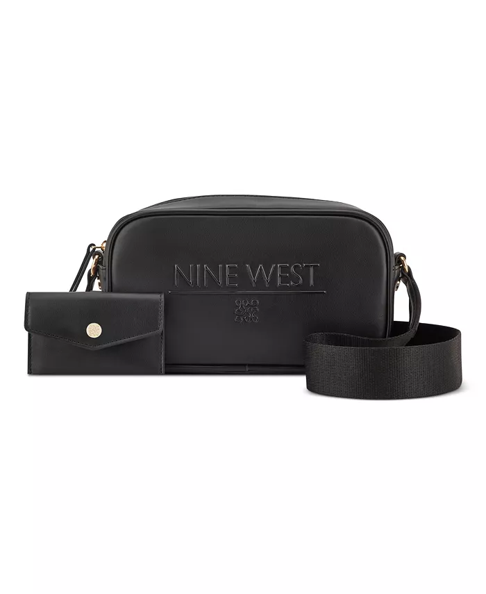 

Поллин Камера маленькая сумка через плечо Nine West, черный