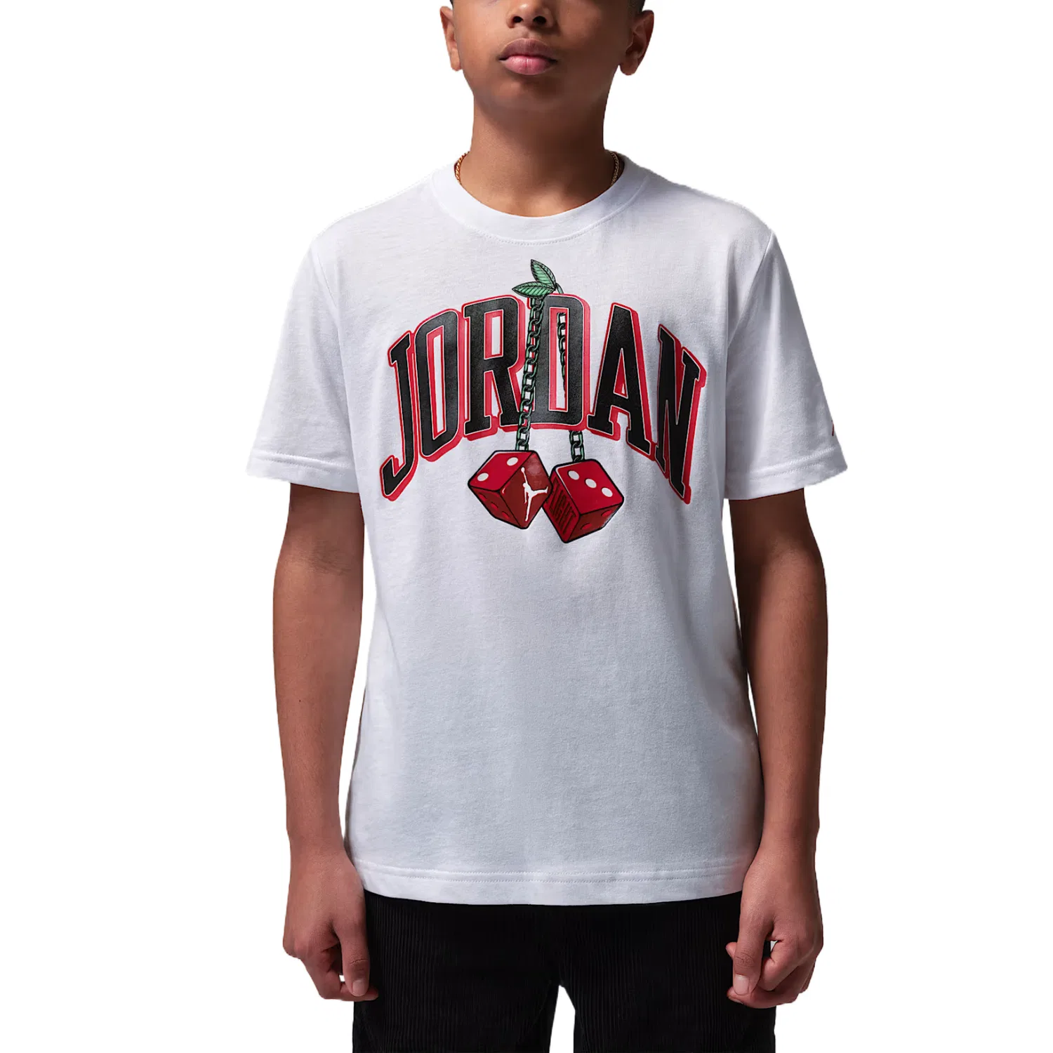Детская футболка с круглым вырезом Jordan, White