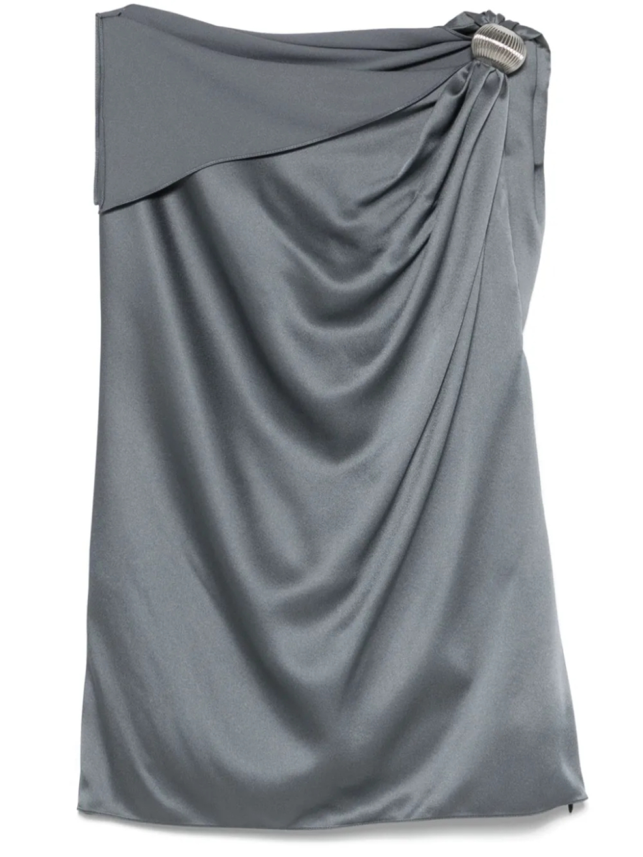 

Lanvin драпированный топ с кольцом Arpège, синий