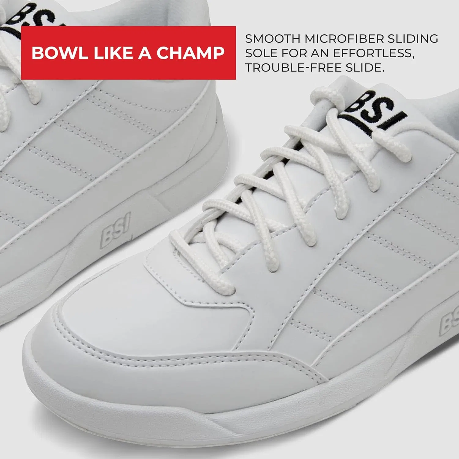 BSI BOWLER'S SUPERIOR INVENTORY, INC. Детские ботинки для боулинга, белые — фото 4
