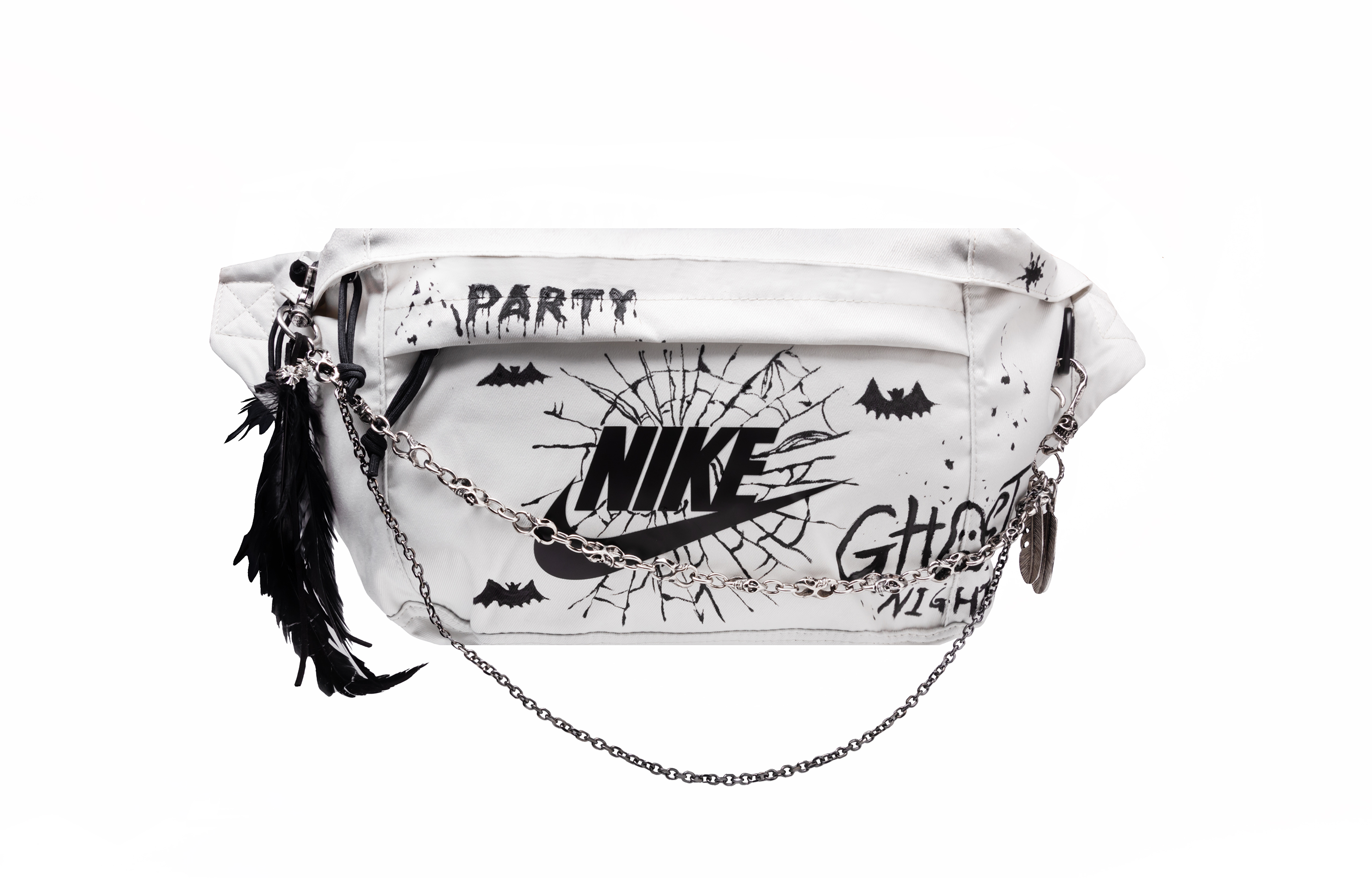 

Nike Чёрный пояс-сумка унисекс для вечеринки с привидениями, Black