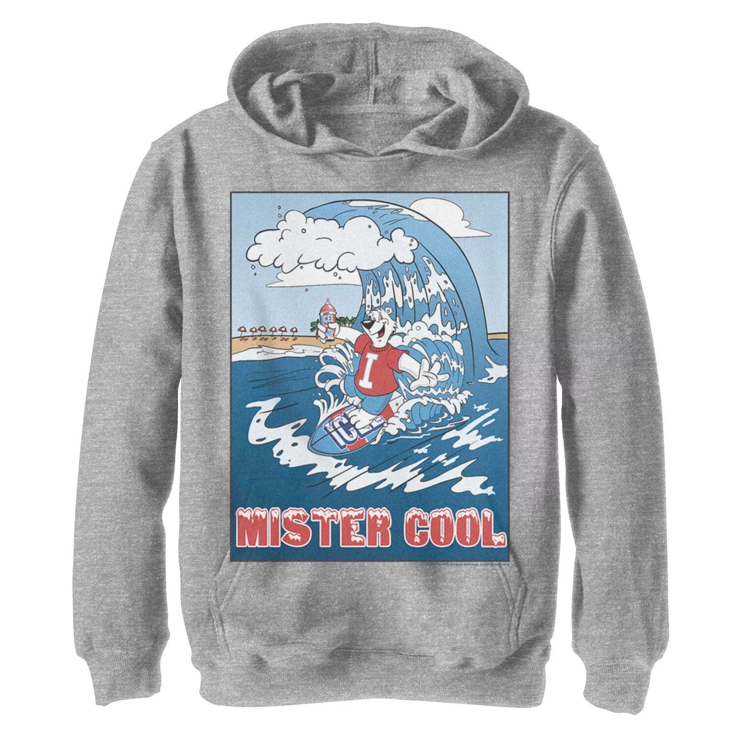 

Толстовка с капюшоном и графическим плакатом ICEE Surfing Polar Bear Mister Cool для мальчиков 8–20 лет Licensed Character