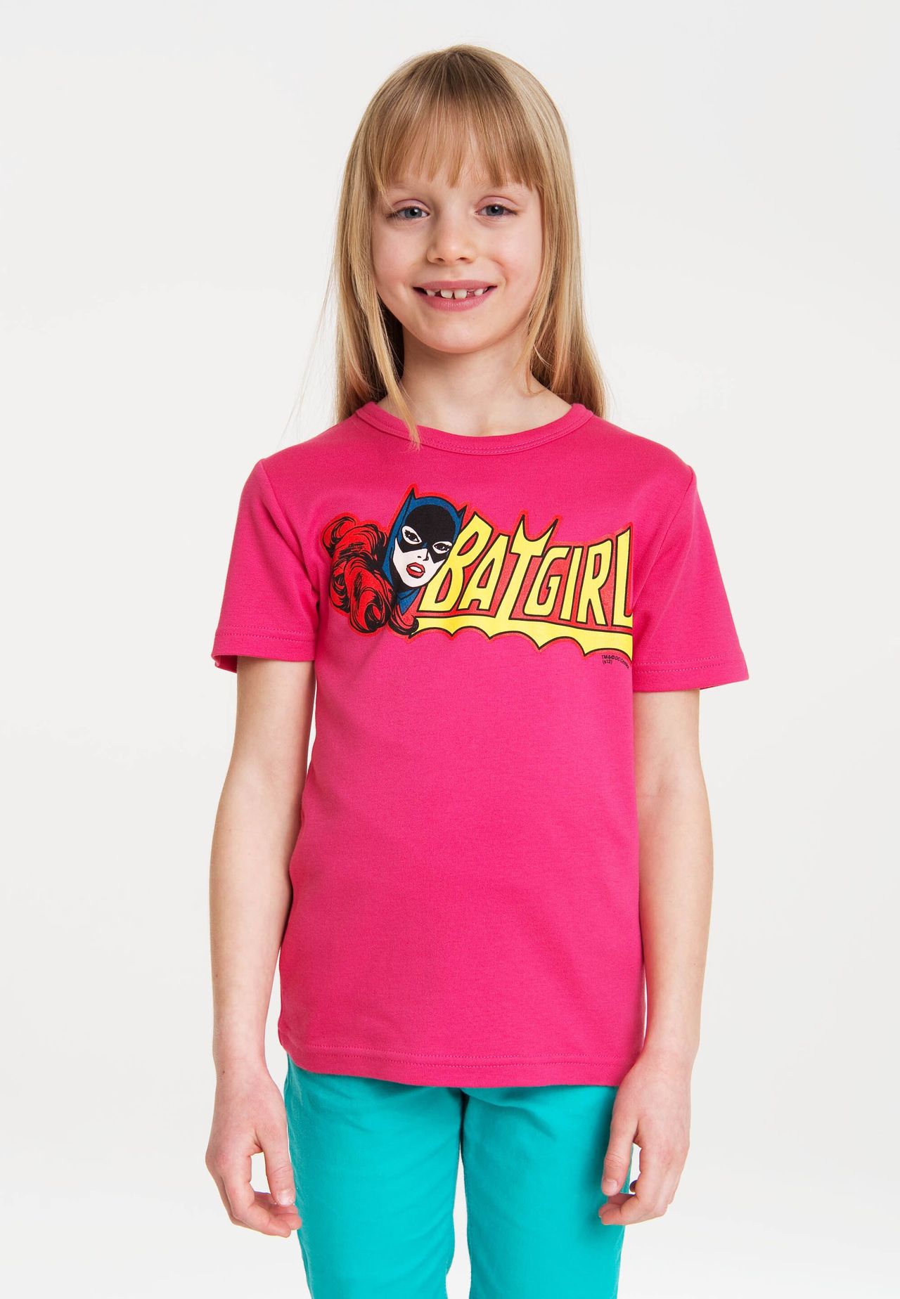 Детская футболка Бэтмен - Бэтгёрл LOGOSHIRT, розовый — фото 3
