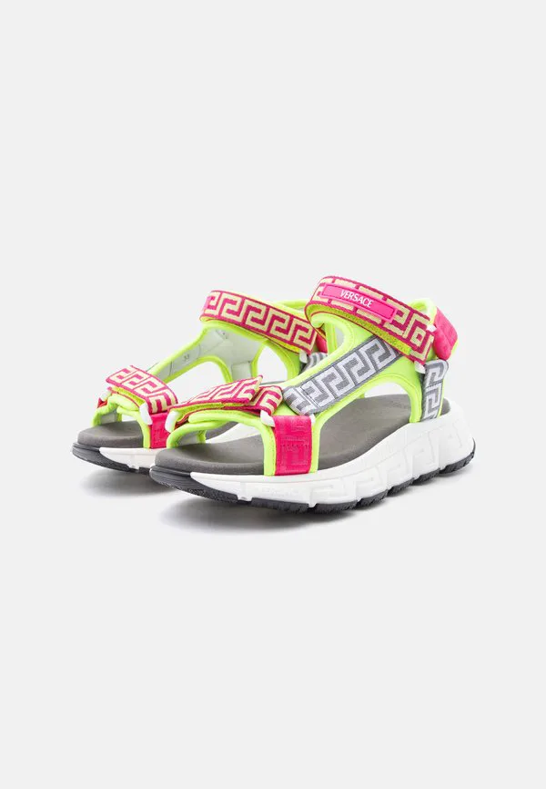 Сандалии унисекс Versace, Giallo Fluo/Fuxia — фото 2