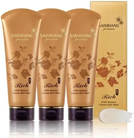 Набор Syumdan Premium — Гелей для умывания STEM Moisture Cleanse Rich Wash 150 мл × 3, папайя