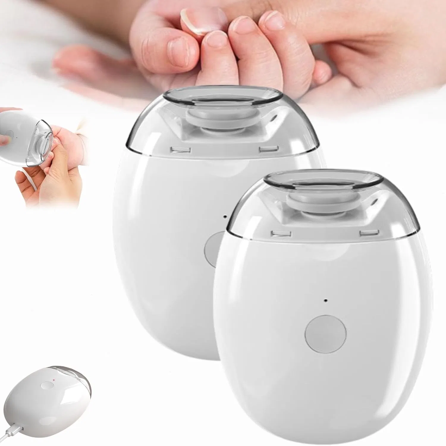 Электрическая пилка для ногтей с LED-подсветкой, 2 шт. Dewppxi, Pack Of 2