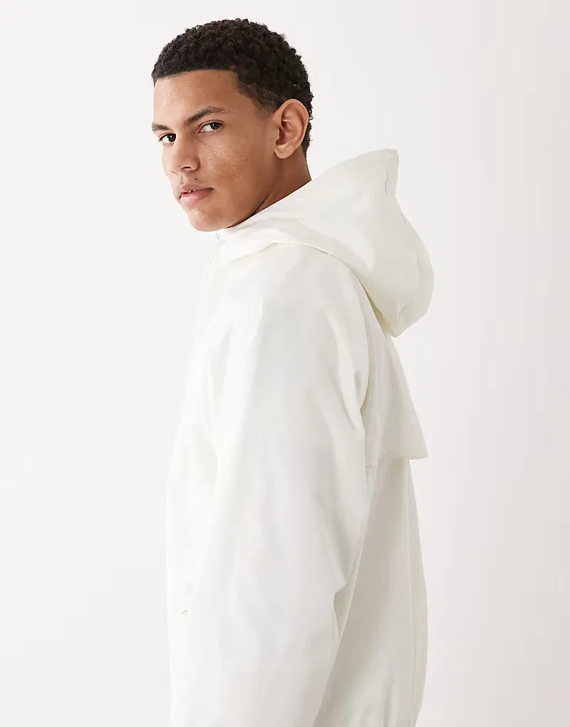 Куртка Nike Windrunner с капюшоном на молнии, белый — фото 4