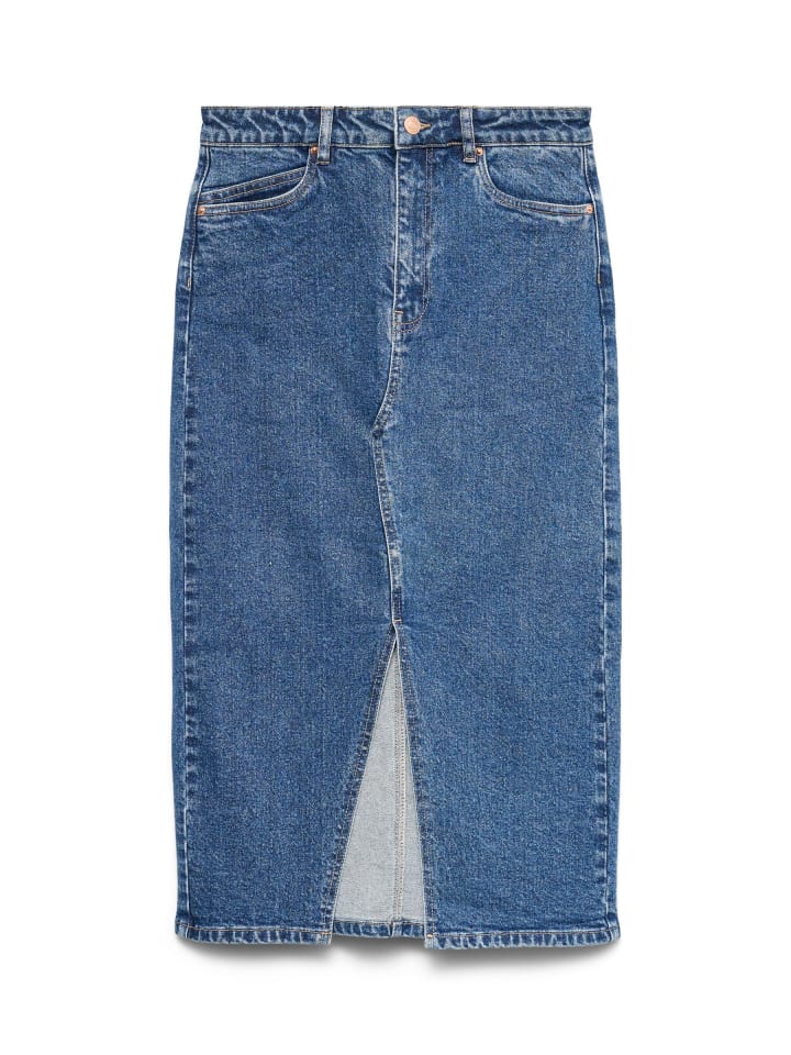 

Юбка до колена Vero Moda, Средне-синий деним