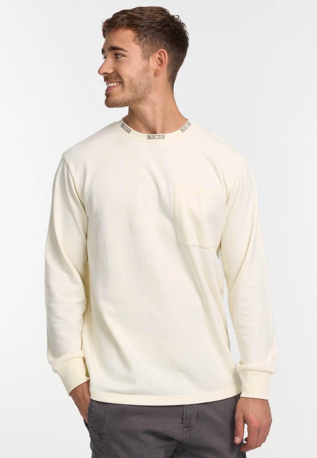

Толстовка INWHANN INDICODE JEANS, цвет vanilla ice