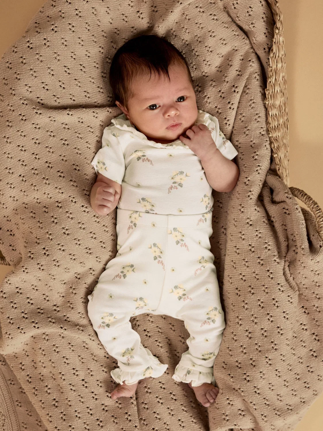 Комбинезон/Боди Lil'Atelier, Cream — фото 3